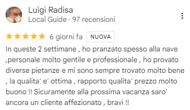 Recensione Google di Luigi Radisa, 5 stelle